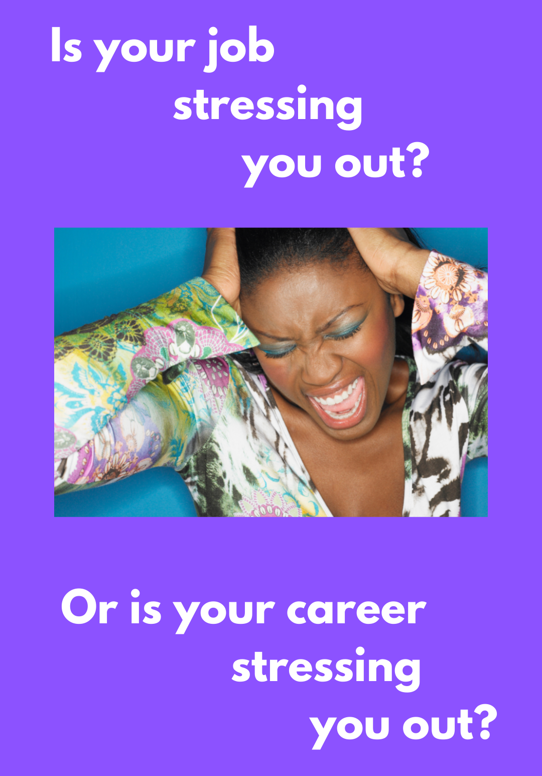 a woman holding her head with her eyes closed; best stress coach near me; stress coaching near Maryland; Washington, DC, an Virginia; is your career stressing you out