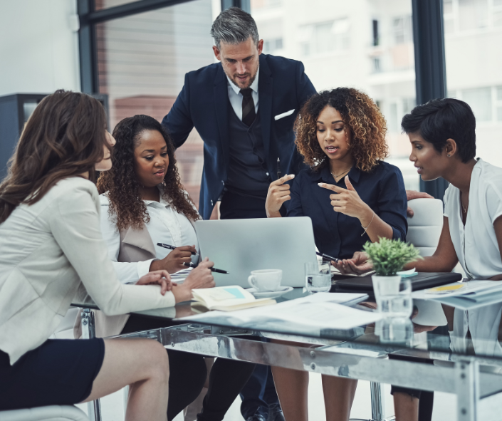 4 women and 1 man in a meeting,

How to get promoted in a political workplace,
How to avoid office drama,
How to handle workplace bullying,
How to manage up,
How to manage down,
How to build a strong team,
How to create a positive work culture
How to resolve office conflict,
Office politics,
Twanna Carter