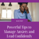 a woman with her hand on her forehead; anxiety-coach-near-me-overcome-work-related-anxiety-through-coaching; manage anxiety