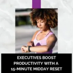 Black woman executive using smartwatch; boost productivity; find Black executive coach near; best Black executive coach near; Dr Twanna Carter, Black Executive Coach for women; increase productivity