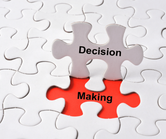 decision making puzzle pieces; executive coach for Black women; decision making in management 