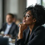 Black woman daydreaming; time to change careers; best Black executive coach; find Black executive coach; changing careers; stuck in your career; best Black career coach;