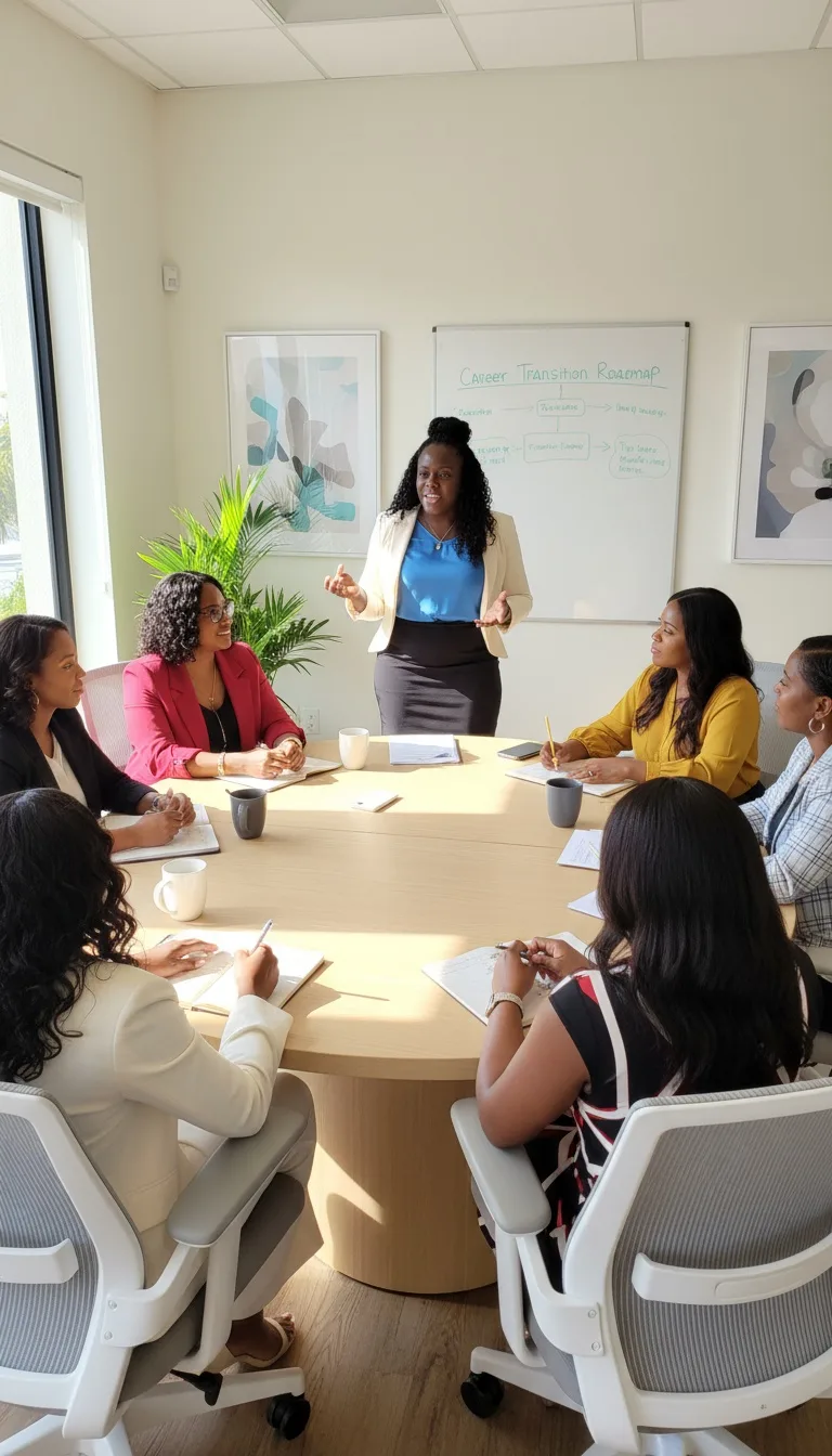 Black executive who is coaching executive Black women; Your complete guide to career transition coaching for Black women leaders Executive coach for Black women leaders; Black women executive leadership training; Career advancement coaching Black women; Leadership confidence coaching Black women; Black women workplace leadership challenges; best Black executive coach near; find Black career coach near' Career path planning Black women, Leadership vision development Black women, Strategic career pivots Black women executives, Executive presence Black women, Leadership influence Black women, Professional visibility Black women executives
