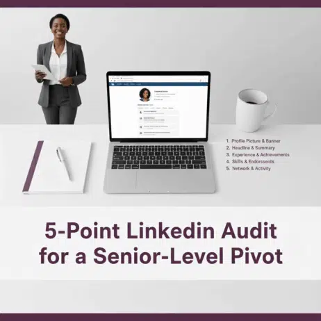 executive Black women standing beside a laptop; 5-Point LinkedIn Audit for Making a Senior-Level Pivot _Twanna Carter; find Black executive coach; Black executive coach for Black women; best executive coach for Black women, linkedin audit; update my Linkedin profile; executive coaching for career pivot; Best Black executive coach near me,
Find Black executive coach near me,
Executive coaching for Black women near me
Executive coach for Black women NY
buy executive branding coaching,
Executive coach for Black women NJ,
Executive coach for Black women TX,
Executive coach for Black women MD, Executive coach for Black women AZ