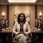 Black woman sitting in a board room; The Fear-Based Leadership Cycle That’s Secretly Running Your Life. And How to Break It; find Black executive coach near; executive career partner, executive career partners; Best Black executive coach near me, Find Black executive coach near me, Executive coaching for Black women near me, Executive coach for Black women NY, buy executive branding coaching, Executive coach for Black women NJ, Executive coach for Black women TX, Executive coach for Black women MD, sign up for executive coaching sessions,