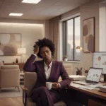 exhausted Black woman executive; The Hidden Cost of Being the Strong One at Work; executive career partner, executive career partners find Black executive coach near; best Black executive coach near; emotional exhaustion, isolation, and guilt Black women face when they carry everything; executive coaching for Black women, confidence for Black women leaders, survival mode Black women, executive presence Black women, quiet cracking, workplace trauma Black women, toxic workplace Black women, strategic career mapping, rest without guilt, burnout recovery for Black women executives,