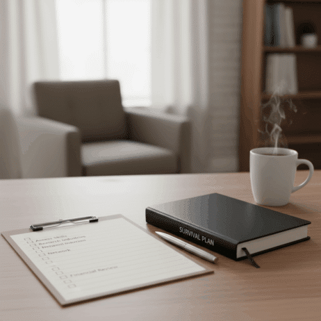 Book, pad, and cup on a table; buy survival guide for being managed out,
buy workplace documentation templates,
buy workplace protection toolkit,
purchase digital guide for being pushed out,
buy toxic workplace survival course,
best Black executive coach near; course for being. managed out; executive career partner; executive career partners; The Survival Blueprint. Immediate Help for Being Managed Out.