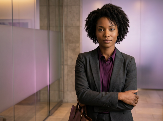 Confident Black woman; what is executive presence?; find Black executive coach near me